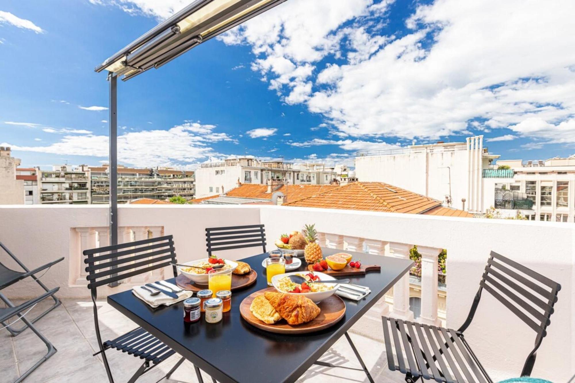 니스 Spitalieri 2 - Superb Terrace Panoramic View Ac 아파트 외부 사진